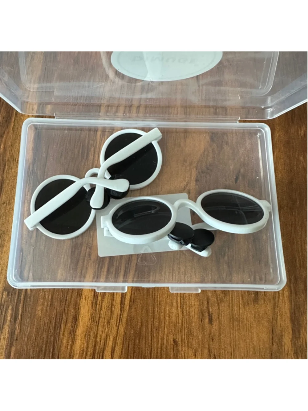 Crocs Sunglasses Charms 2 Pack White Round Oval Jibbitz Accessories